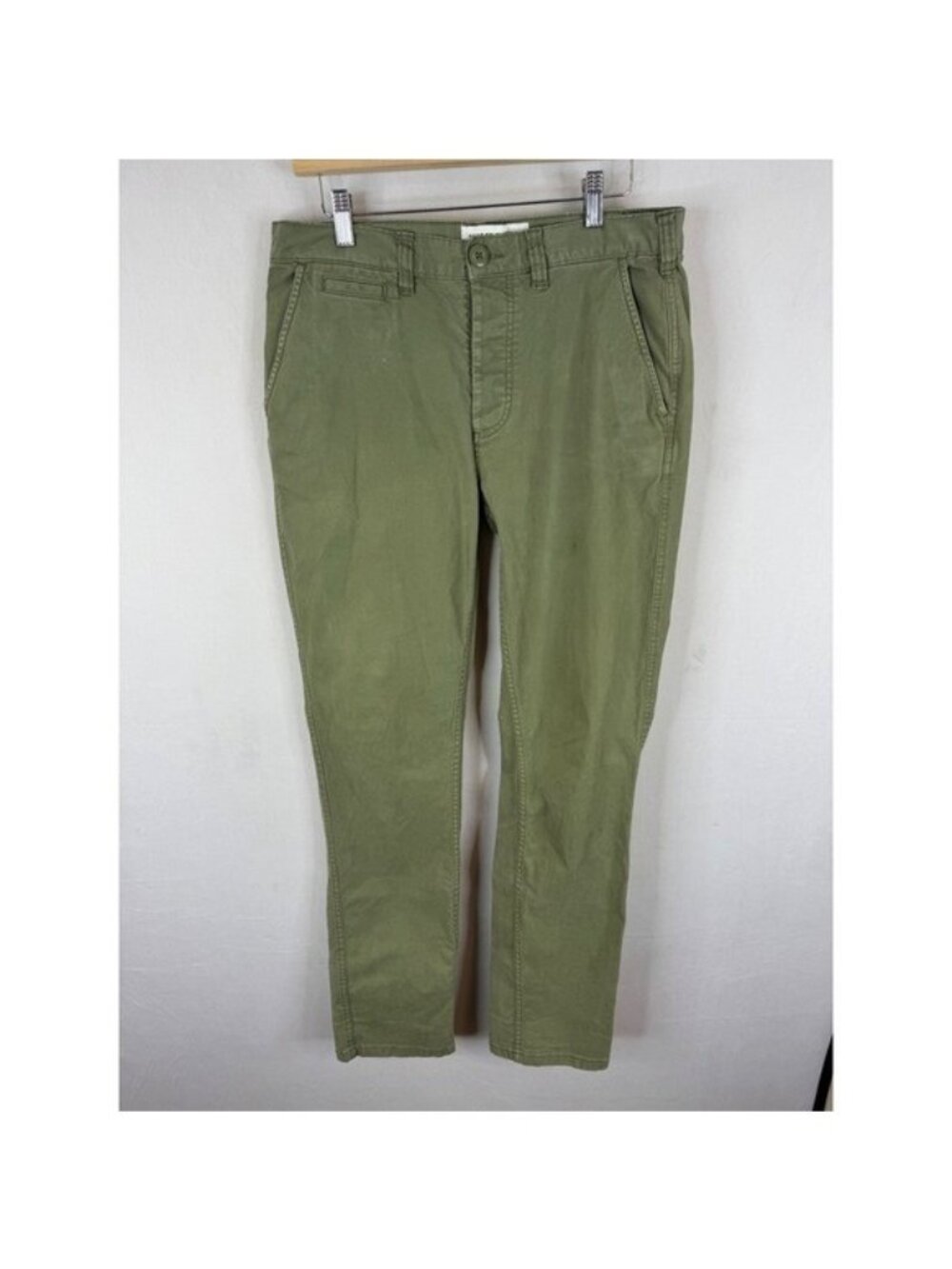 Deus Ex Machina Floyd Stretch Pant Olive Green Mens 32X32 DMP64889 Slim Chino